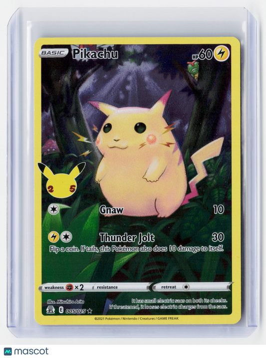 2021 Pokemon—Pikachu #5/25 Celebrations—Rare Holo