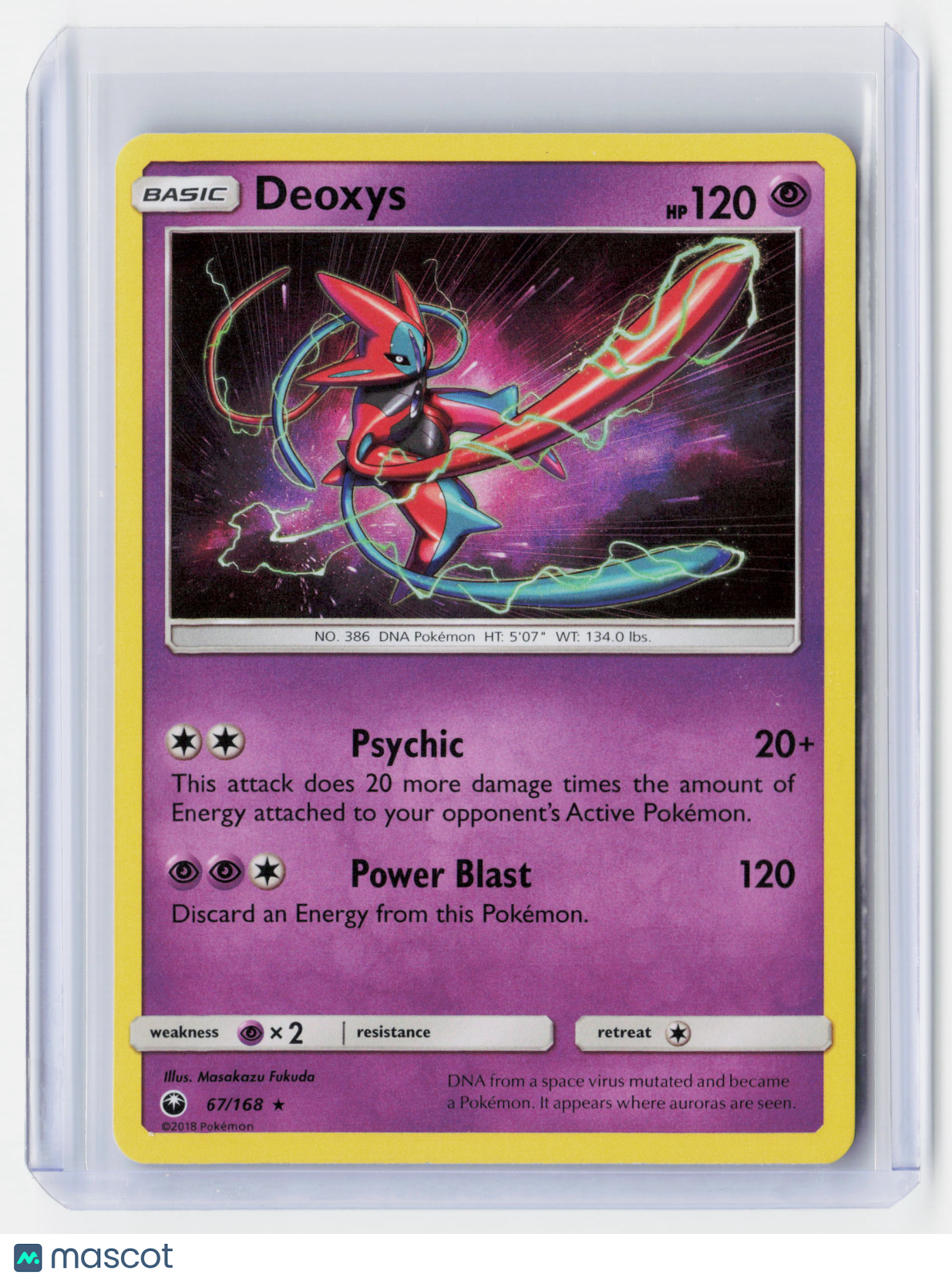 2018 Pokemon—Deoxys #67/168 Celestial Storm—Rare Foil