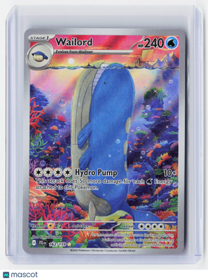 2025 Pokemon—Wailord #162/159 Scarlet & Violet Journey Together—Secret Rare Holo