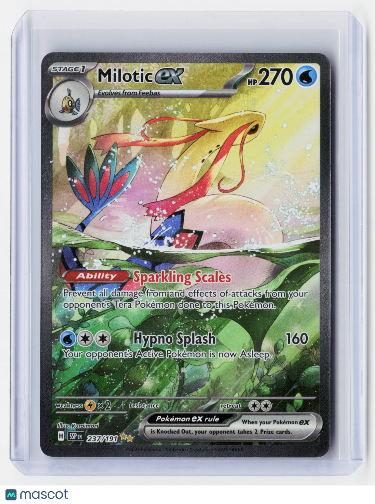 2024 Pokemon—Milotic ex #237/191 Surging Sparks—Special Illustration Rare Holo