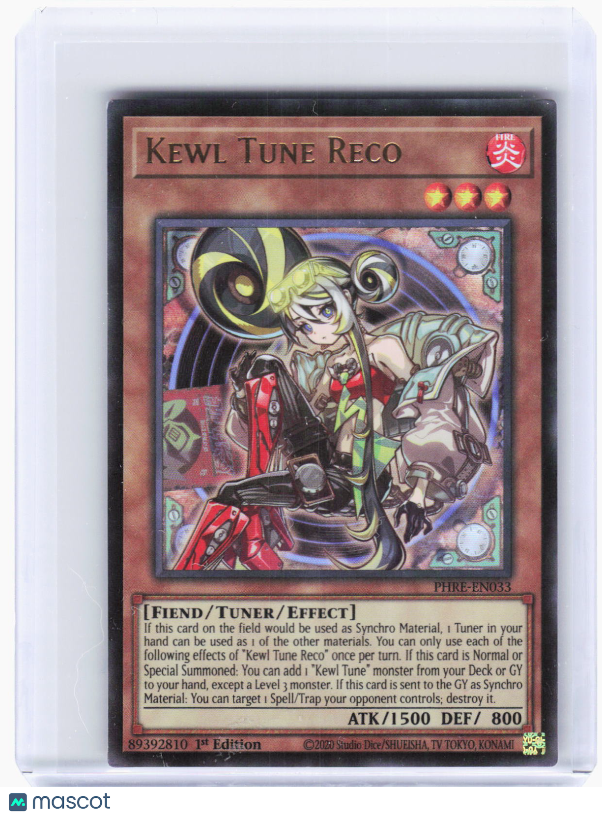 2025 Yu-Gi-Oh! TCG—Kewl Tune Reco #PHRE-EN033 Phantom Revenge—UR Foil 1st Ed