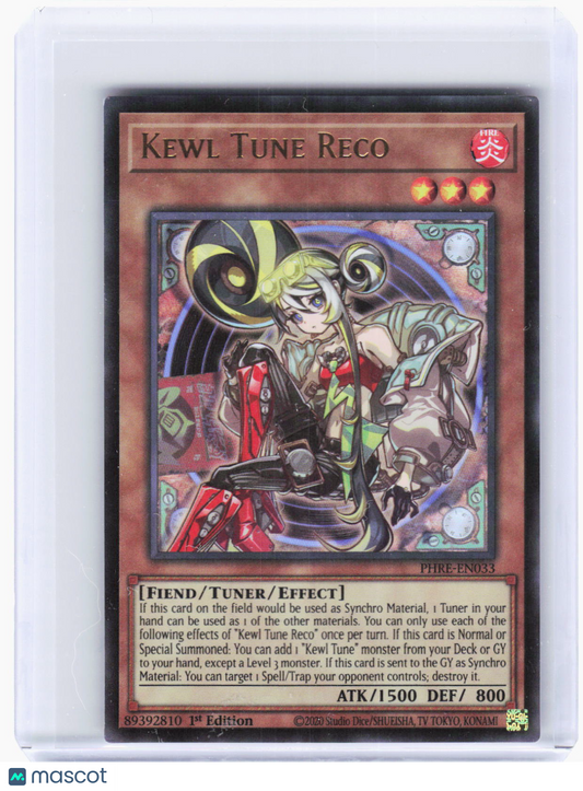 2025 Yu-Gi-Oh! TCG—Kewl Tune Reco #PHRE-EN033 Phantom Revenge—UR Foil 1st Ed