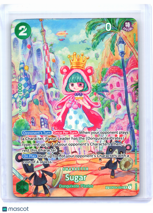 2024 One Piece—Sugar (SP) #OP04-024 Wings of the Captain—Super Rare Foil