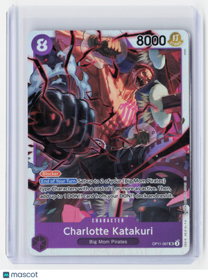 2025 One Piece CG—Charlotte Katakuri #OP11-067 A Fist of Divine Speed—SR Foil