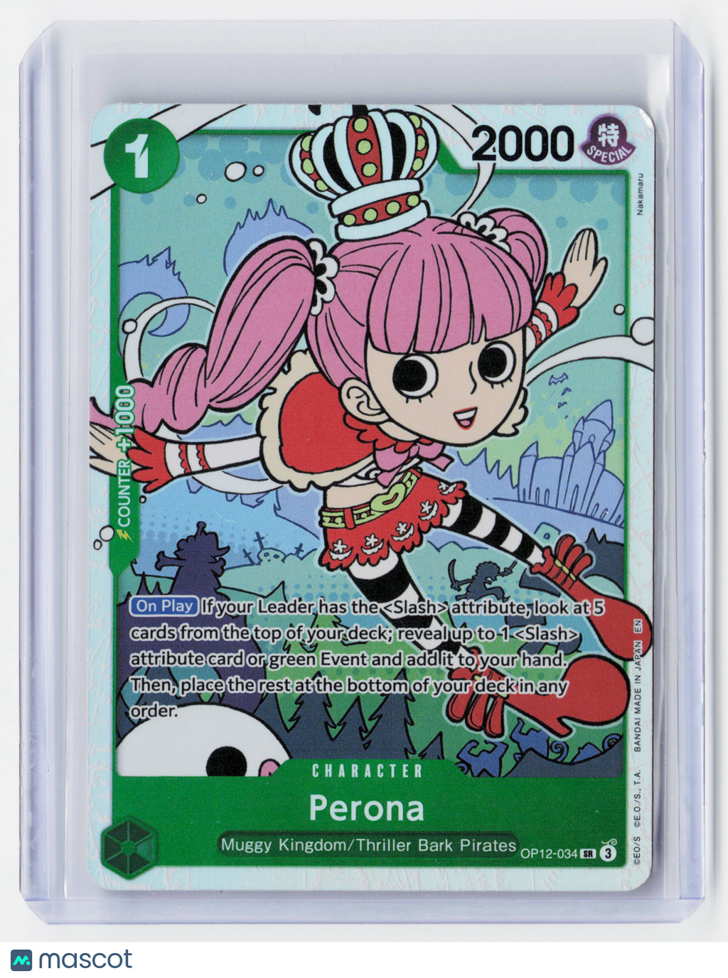 2025 One Piece Card Game—Perona #OP12-034 Legacy of the Master (OP12)—SR Foil