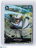 2025 One Piece CG—Helmeppo (Alt Art) #OP11-092 A Fist of Divine Speed—SR Holo
