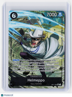 2025 One Piece CG—Helmeppo (Alt Art) #OP11-092 A Fist of Divine Speed—SR Holo