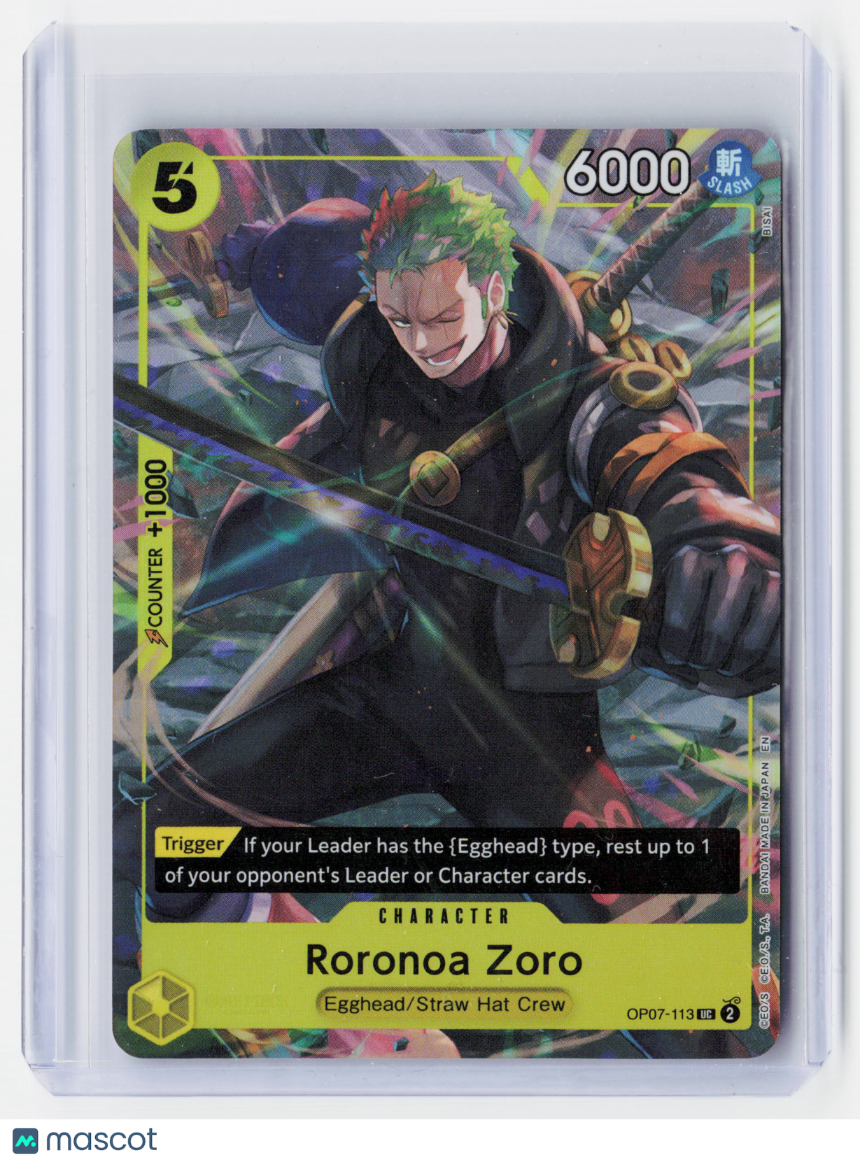 2024 One Piece CG—Roronoa Zoro (Illustration Box Vol.3) #OP07-113 (OP-PR)—Foil