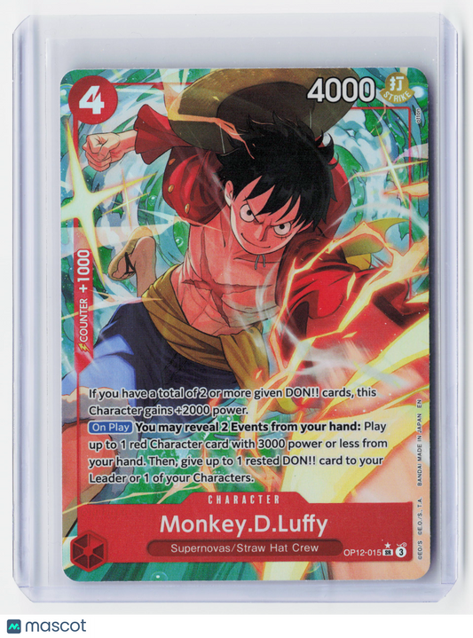 2024 One Piece—Monkey.D.Luffy #OP12-015 Legacy of the Master—Holo Alternate Art