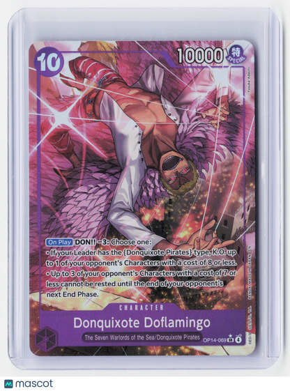 2026 One Piece—Donquixote Doflamingo #OP14-069 The Azure Sea's 7—Holo Alt. Art