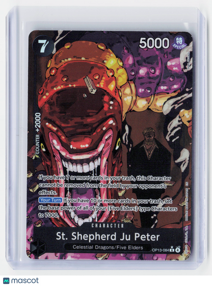2025 One Piece—St. Shepherd Ju Peter #OP13-84 Carrying On His Will-Holo Alt. Art