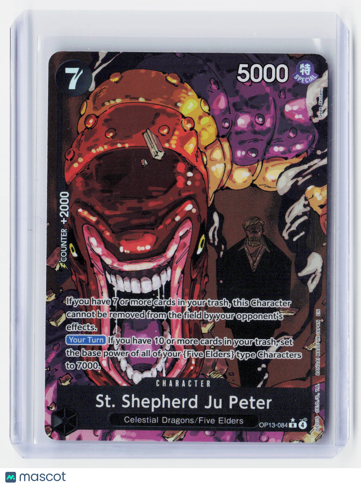 2025 One Piece CG—St. Shepherd Ju Peter (Alternate Art) #OP13-084—Rare Holo
