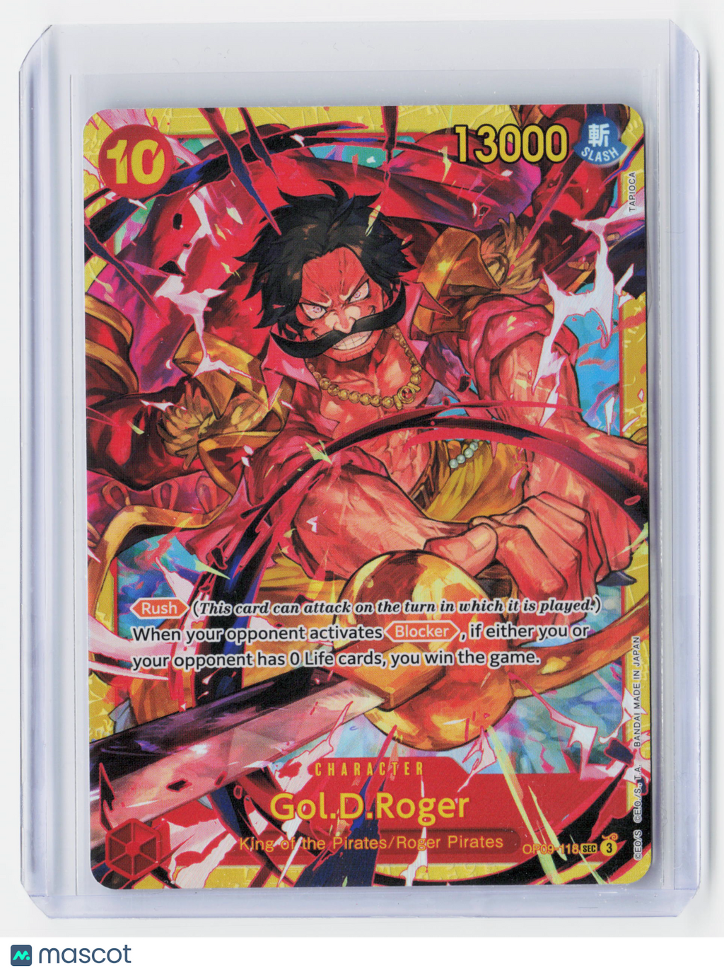 2024 One Piece CG—Gol.D.Roger #OP09-118 Emperors in the New World—SEC Holo