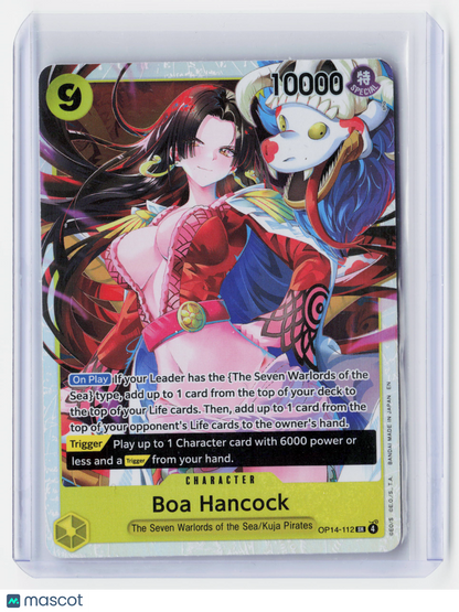 2026 One Piece—Boa Hancock #OP14-112 The Azure Sea's Seven—Holo Alt. Art