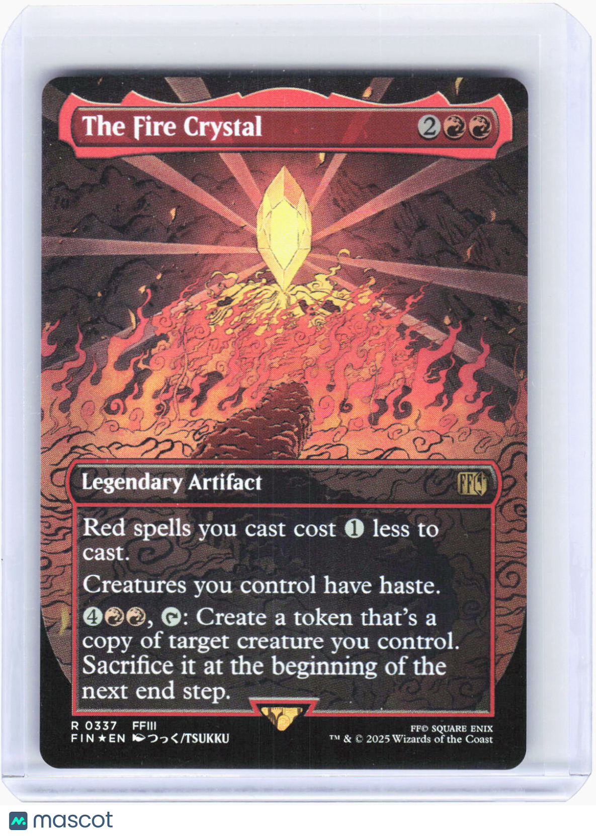 2025 Magic: The Gathering—The Fire Crystal (Borderless) #337 (FIN)—Rare Foil