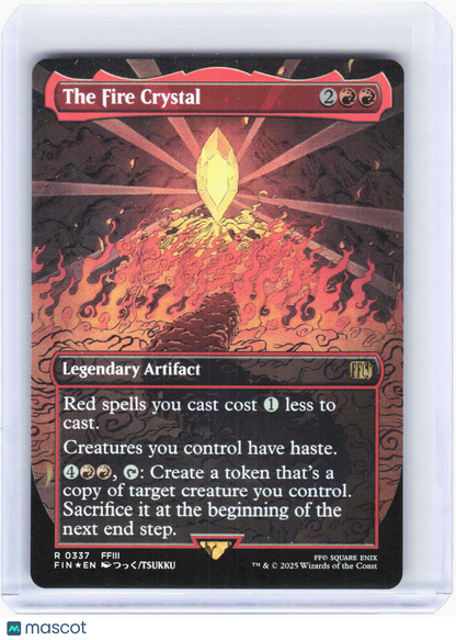 2025 Magic: The Gathering—The Fire Crystal (Borderless) #337 (FIN)—Rare Foil