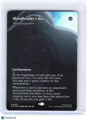 2025 Magic: The Gathering—Bloodbender's Rise (Borderless) #23 (TLE)—Mythic Foil
