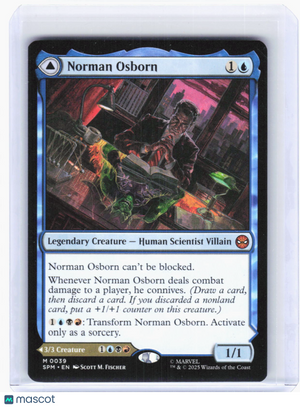 2025 Magic: The Gathering—Norman Osborn #39 Marvel's Spider-Man—Mythic Non-Foil