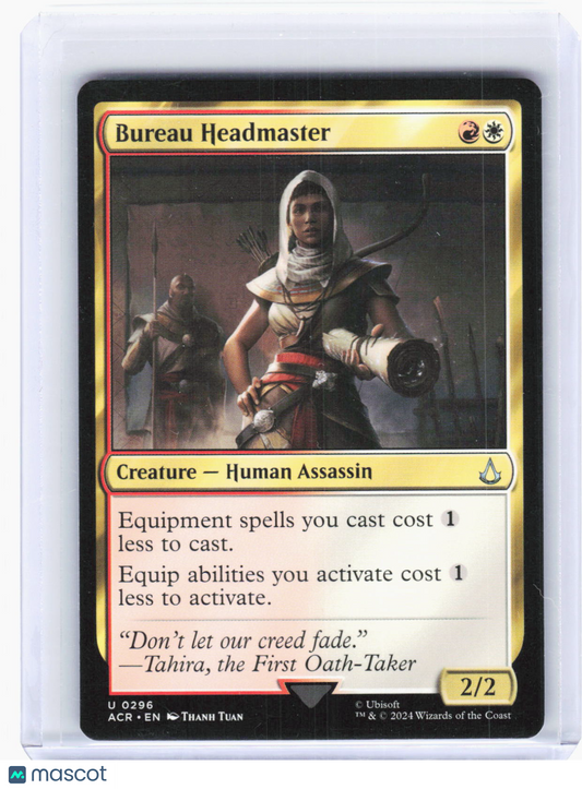 2024 Magic: The Gathering—Bureau Headmaster #296 (ACR)—Uncommon Non-Foil