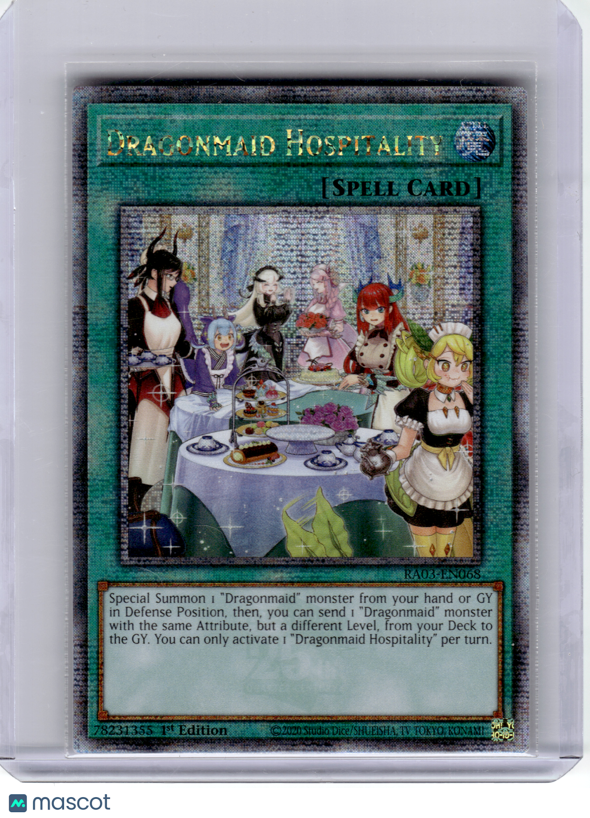 Dragonmaid Hospitality #RA03-EN068 Quarter Century Bonanza—Foil (First Edition)