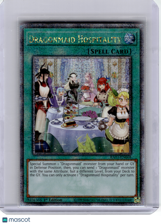 Dragonmaid Hospitality #RA03-EN068 Quarter Century Bonanza—Foil (First Edition)