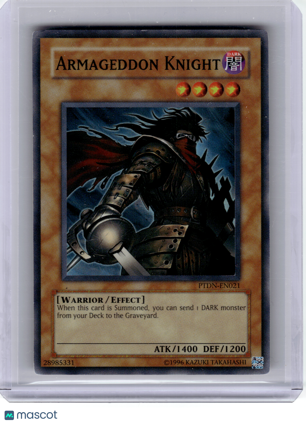 2008 Yu-Gi-Oh!—Armageddon Knight #PTDN-EN021 Phantom Darkness—Super Rare Foil