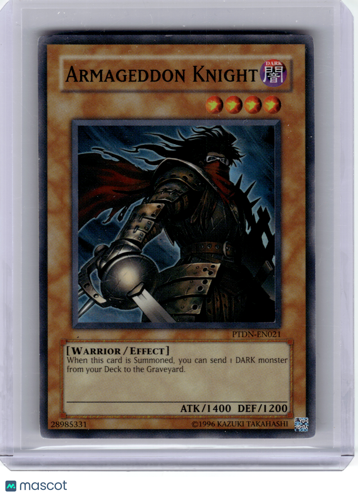 2008 Yu-Gi-Oh!—Armageddon Knight #PTDN-EN021 Phantom Darkness—Super Rare Foil