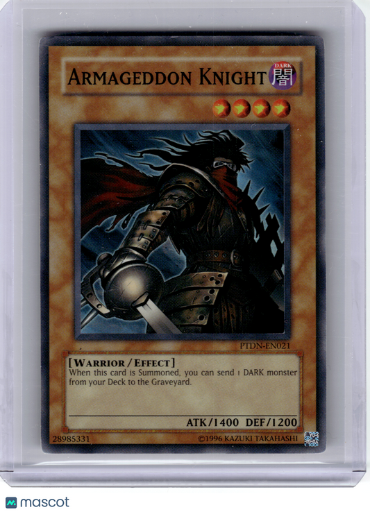 2008 Yu-Gi-Oh!—Armageddon Knight #PTDN-EN021 Phantom Darkness—Super Rare Foil