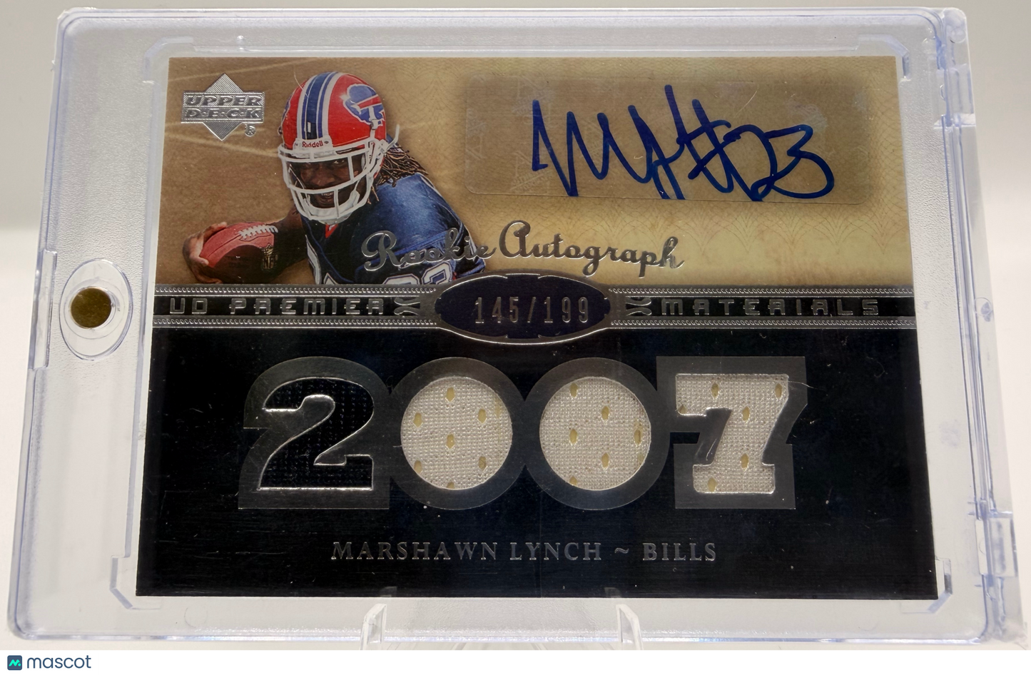 2007 Upper Deck-UD Premier Football—Marshawn Lynch #157 RPA 145/199