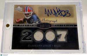 2007 Upper Deck-UD Premier Football—Marshawn Lynch #157 RPA 145/199