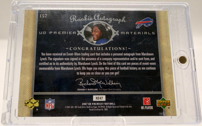 2007 Upper Deck-UD Premier Football—Marshawn Lynch #157 RPA 145/199