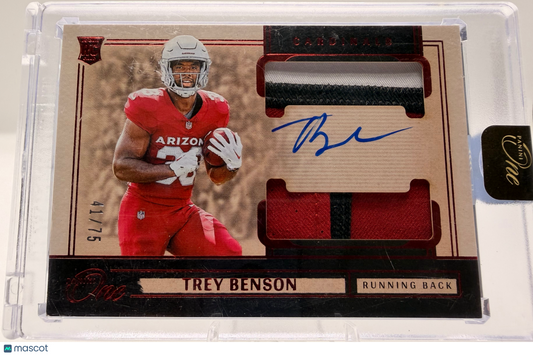 2025 Panini One Football—Trey Benson #46 RPA - 41/75