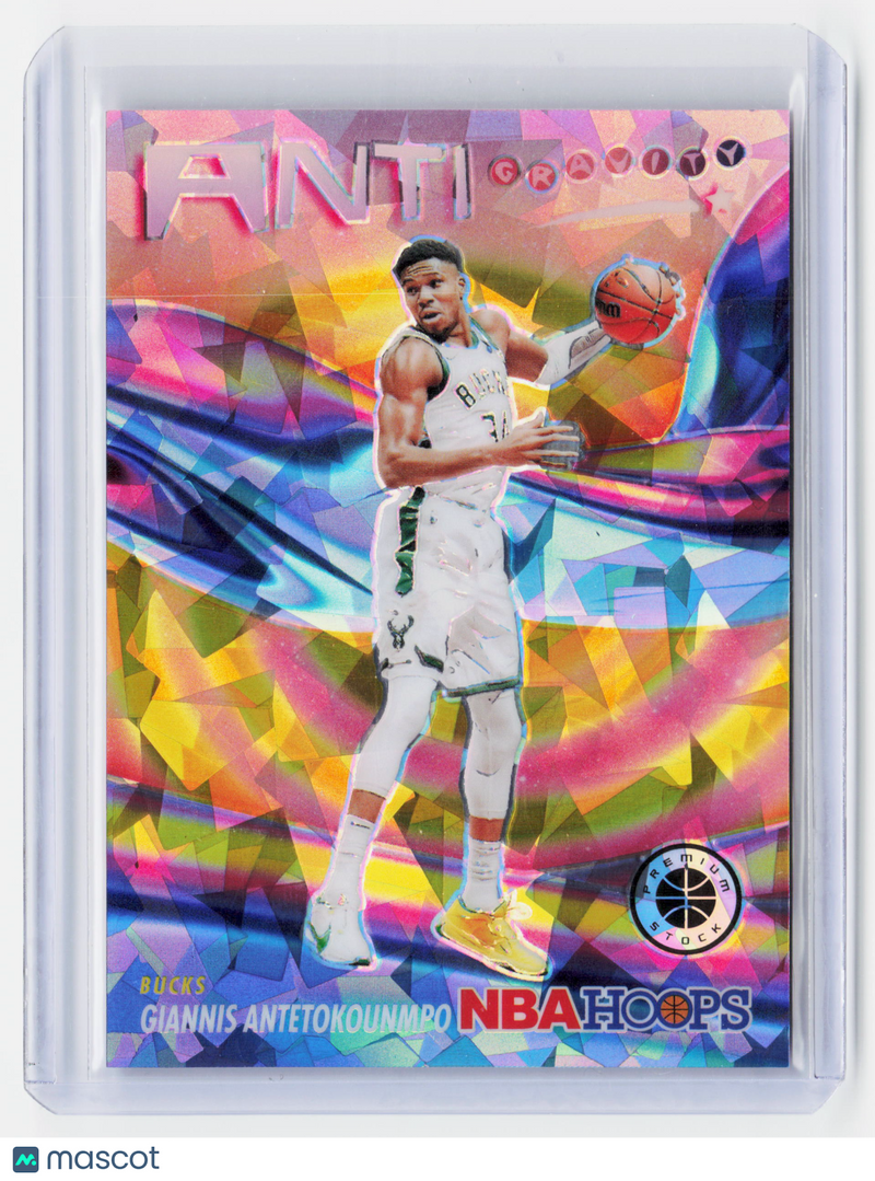 2024 Panini NBA Hoops Anti-Gravity—Giannis Antetokounmpo #12 Prizm Gold 10/10