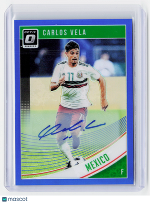 Panini 2019 Panini Donruss Optic Prizm Soccer—Carlos Vela #148 Blue 85/99—