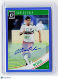 2019 Panini Donruss Optic Soccer—Carlos Vela #148 Auto Blue 85/99