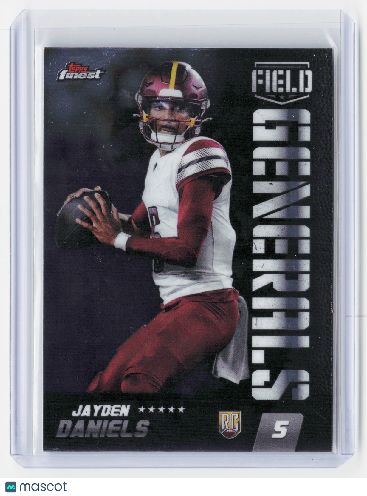 2024 Topps Finest Field Generals Football—Jayden Daniels #FG-18 RC