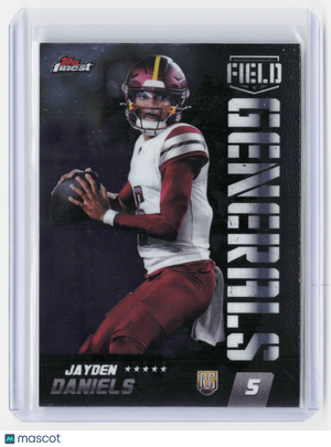 2024 Topps Finest Field Generals Football—Jayden Daniels #FG-18 RC