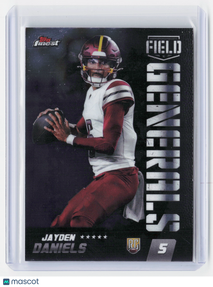2024 Topps Finest Field Generals Football—Jayden Daniels #FG-18 RC
