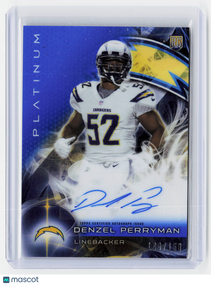 2015 Topps Platinum Football—Denzel Perryman #AR-DP Blue RC 148/150