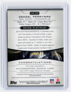 2015 Topps Platinum Football—Denzel Perryman #AR-DP Blue Auto RC 148/150