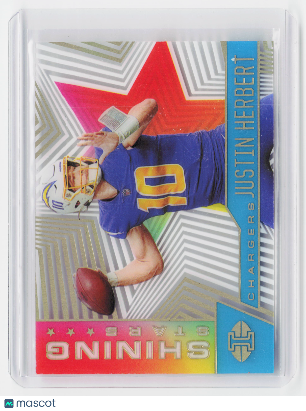 2021 Panini Illusions Shining Stars Football—Justin Herbert #SS-8 168/299