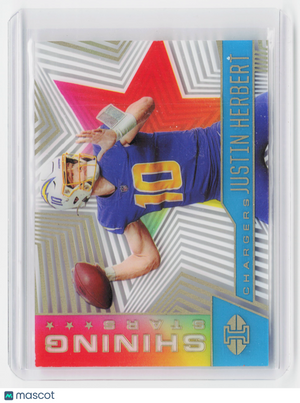 2021 Panini Illusions Shining Stars Football—Justin Herbert #SS-8 168/299