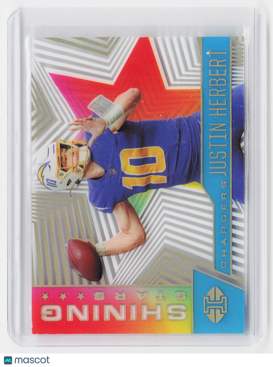 2021 Panini Illusions Shining Stars Football—Justin Herbert #SS-8 168/299