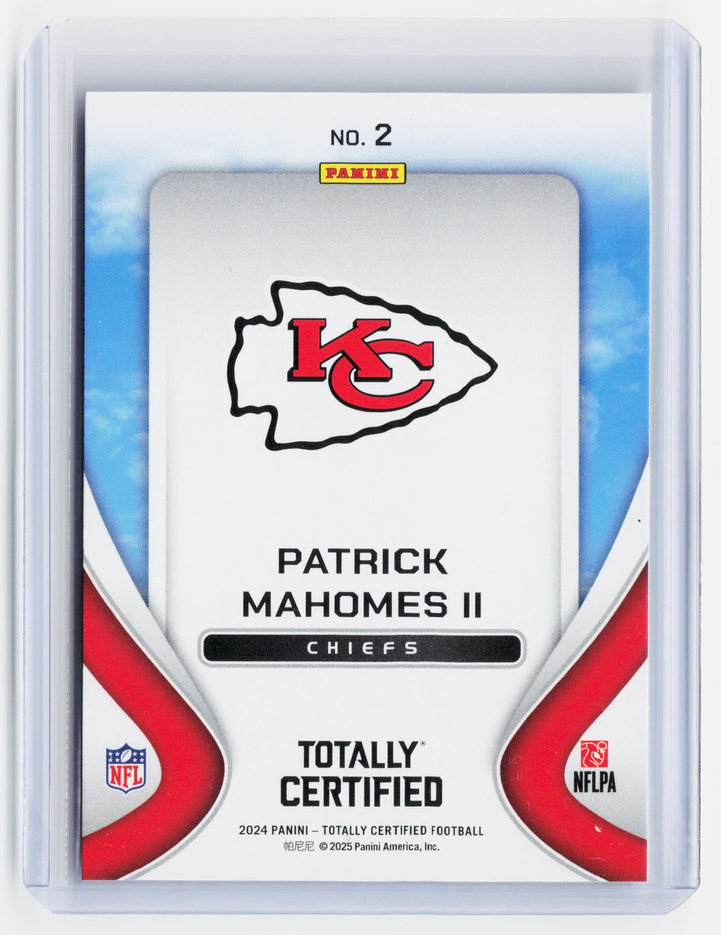 2025 Panini Totally Cert. Franchise Foundations Football—Patrick Mahomes II #2