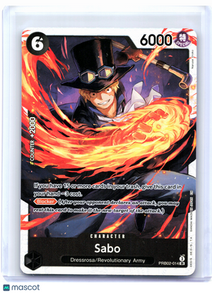 2025 One Piece Card Game—Sabo #PRB02-014 The Best Vol. 2—Super Rare Foil