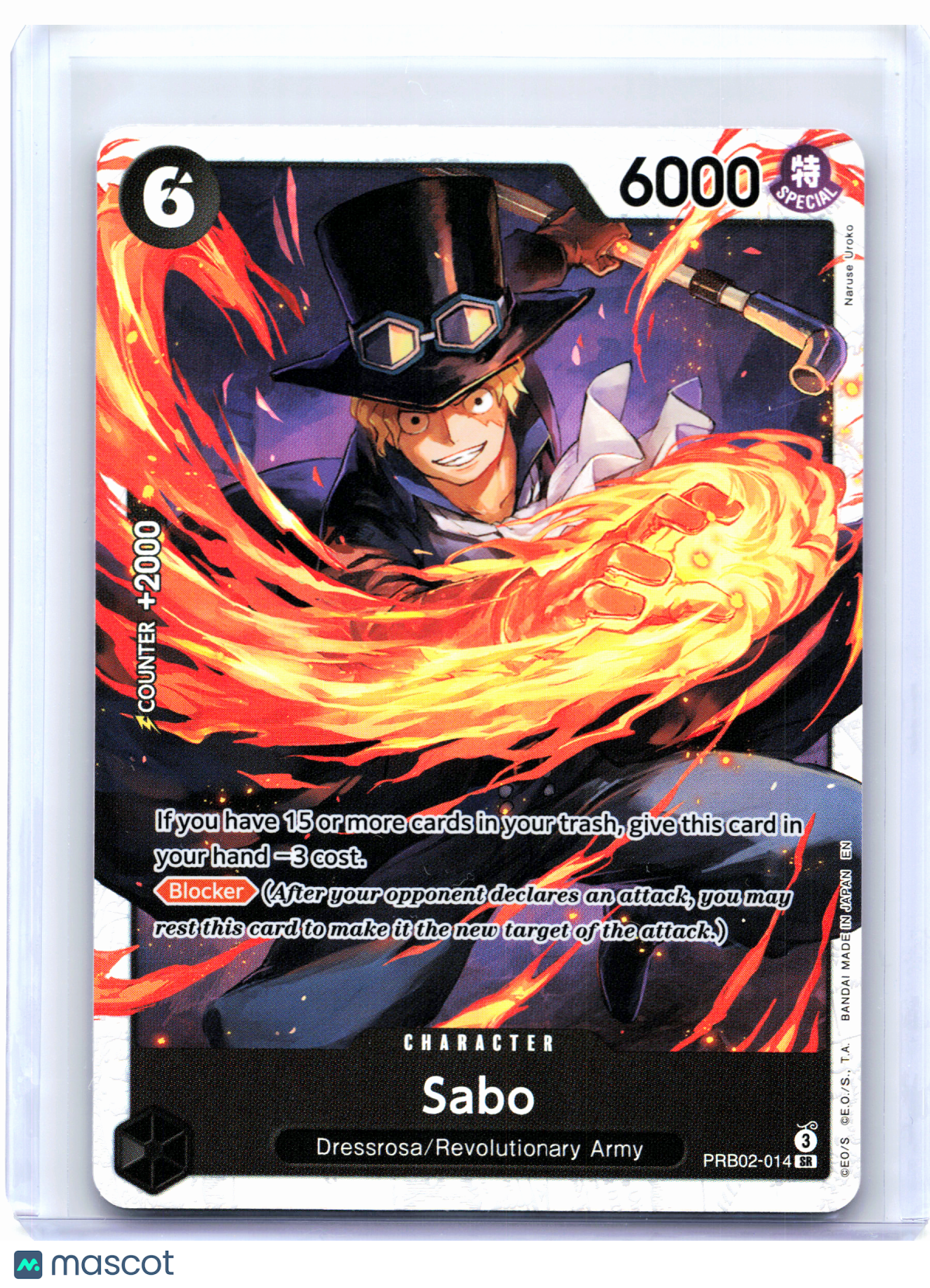 2025 One Piece Card Game—Sabo #PRB02-014 The Best Vol. 2—Super Rare Foil