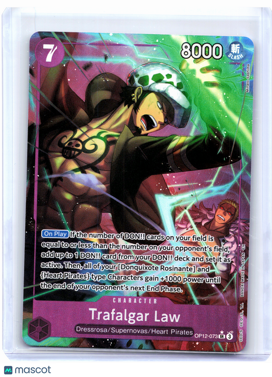 2025 One Piece—Trafalgar Law (Alt Art) #OP12-073 Legacy of the Master—SR Foil