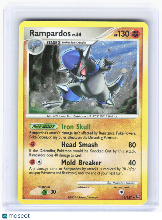 2009 Pokemon—Rampardos #13 Platinum—Rare Holo [Moderately Played]