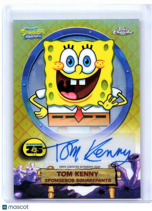2025 Topps Chrome 25th Anniversary SpongeBob—Tom Kenny Autograph #SA-SB