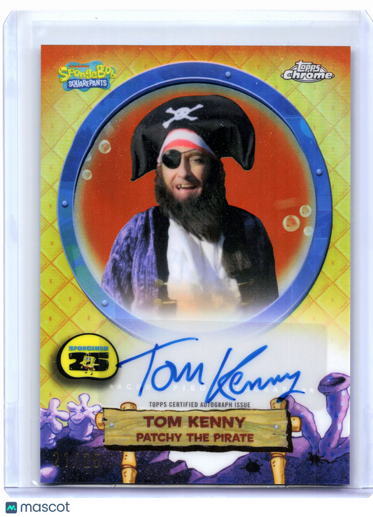 2025 Topps 25th Anniversary SpongeBob—Tom Kenny Autograph 21/25 #SA-PP
